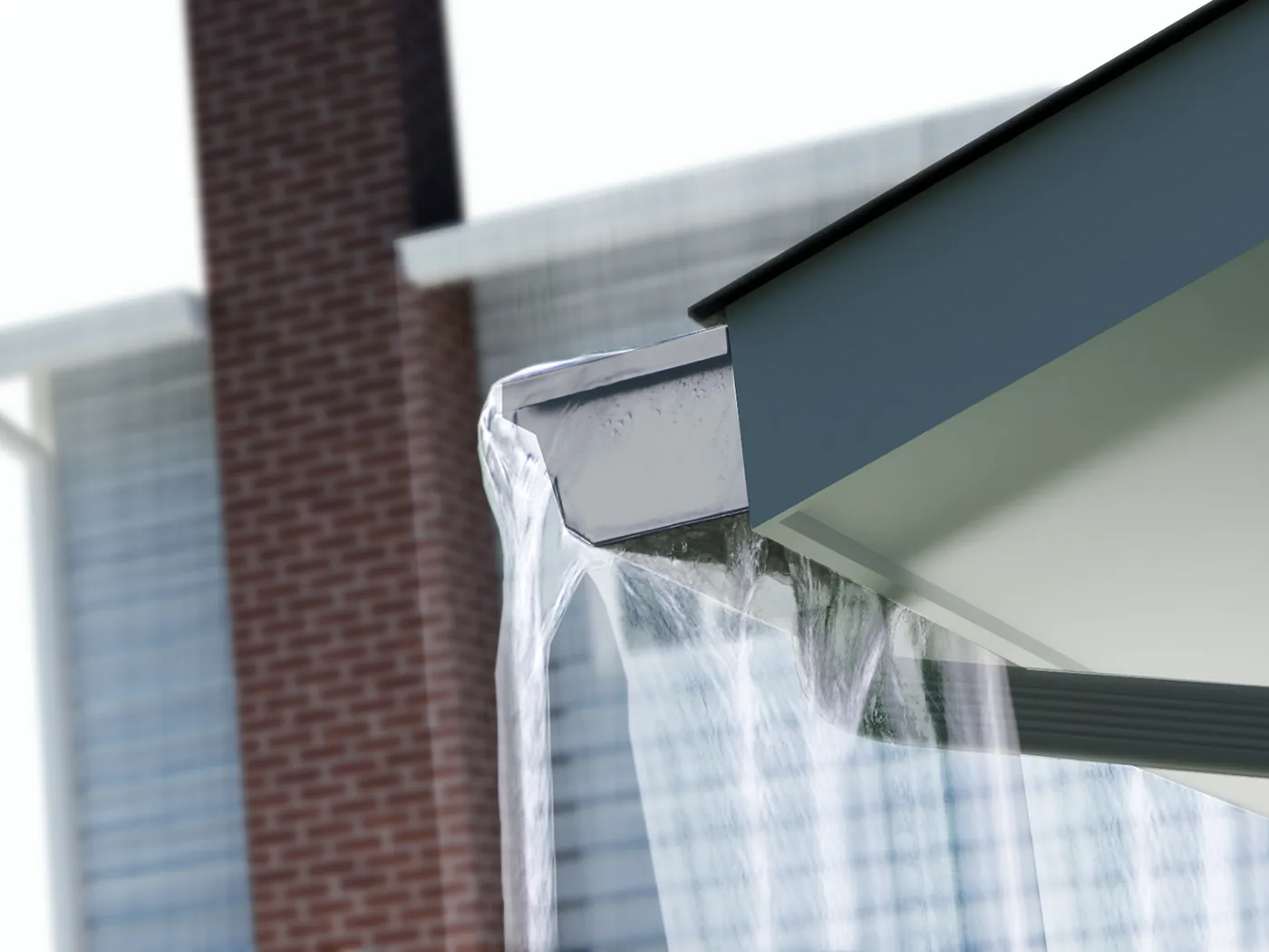 Inadequate gutters