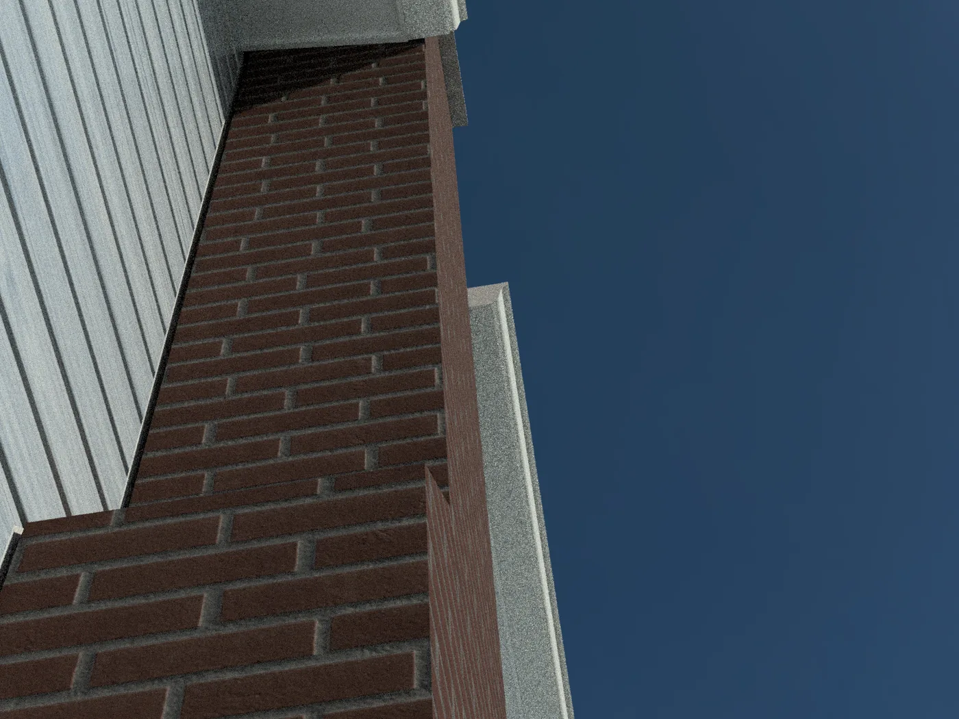 Leaning chimney